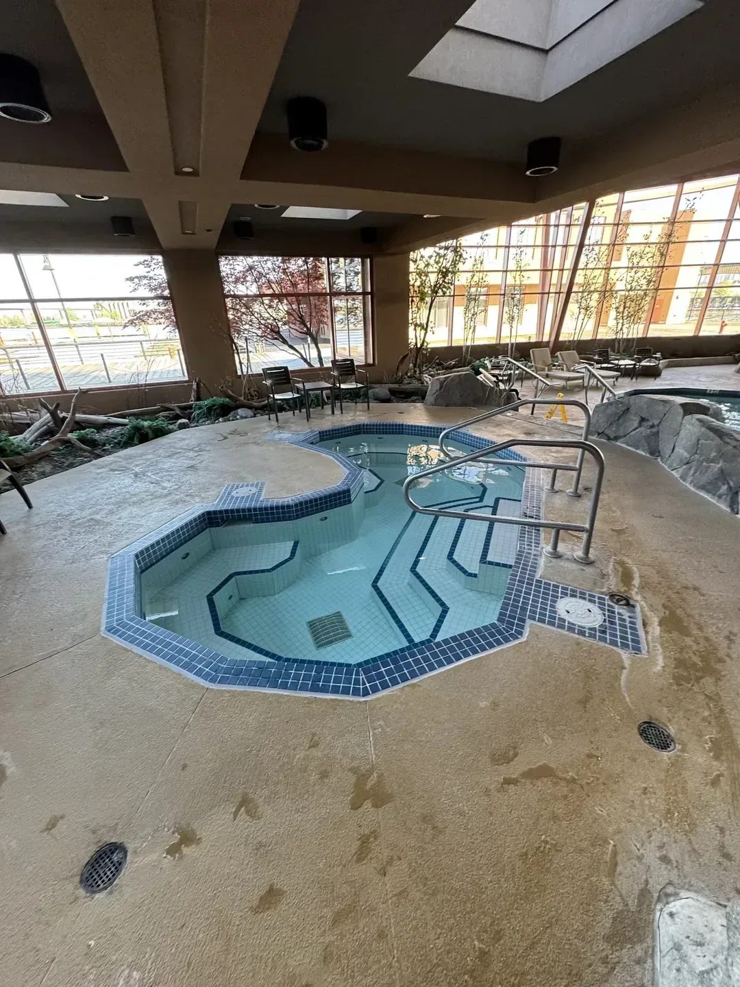 Indoor pool area at River Rock Casino Resort, Richmond